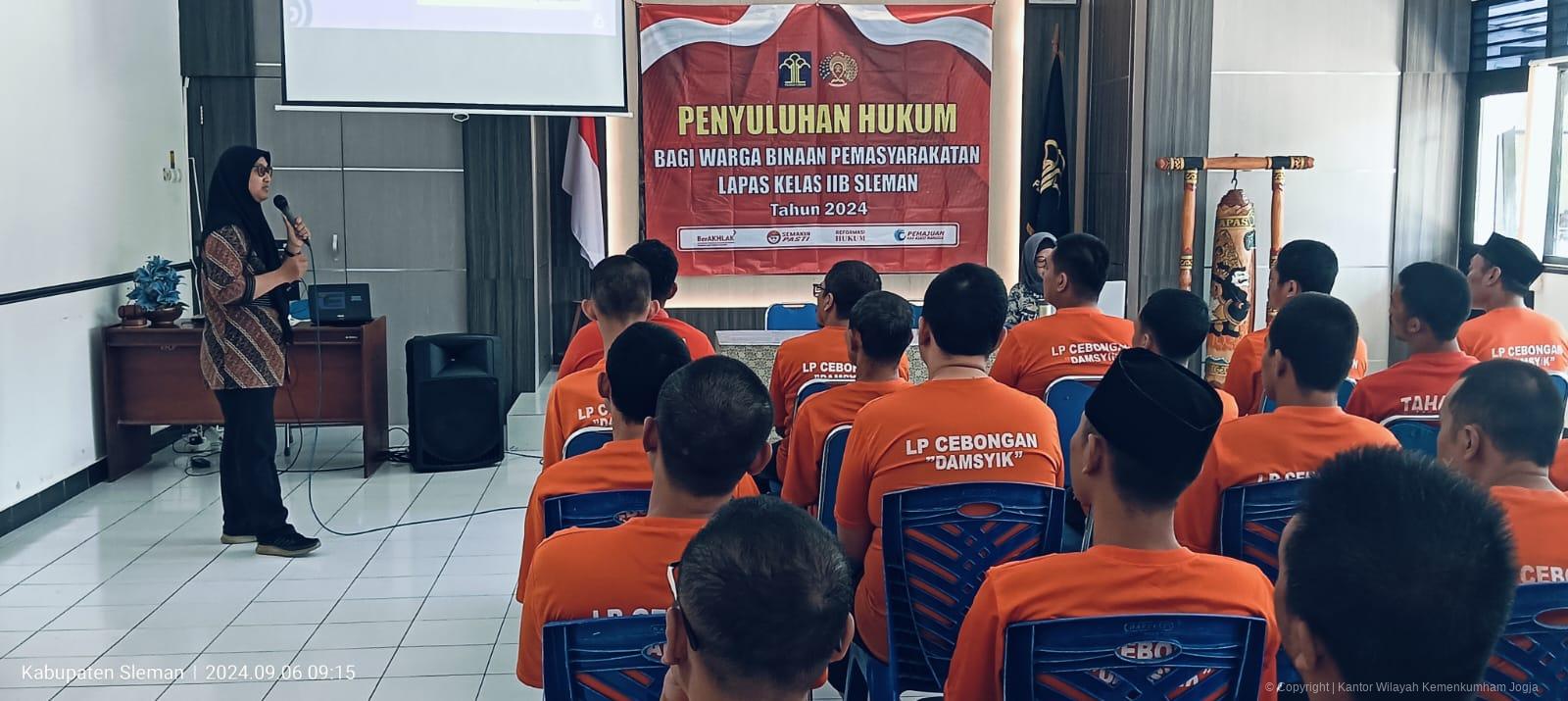 Penyuluhan Hukum untuk Warga Binaan Lapas Sleman: Tindak Pidana Perdagangan Orang Jadi Sorotan