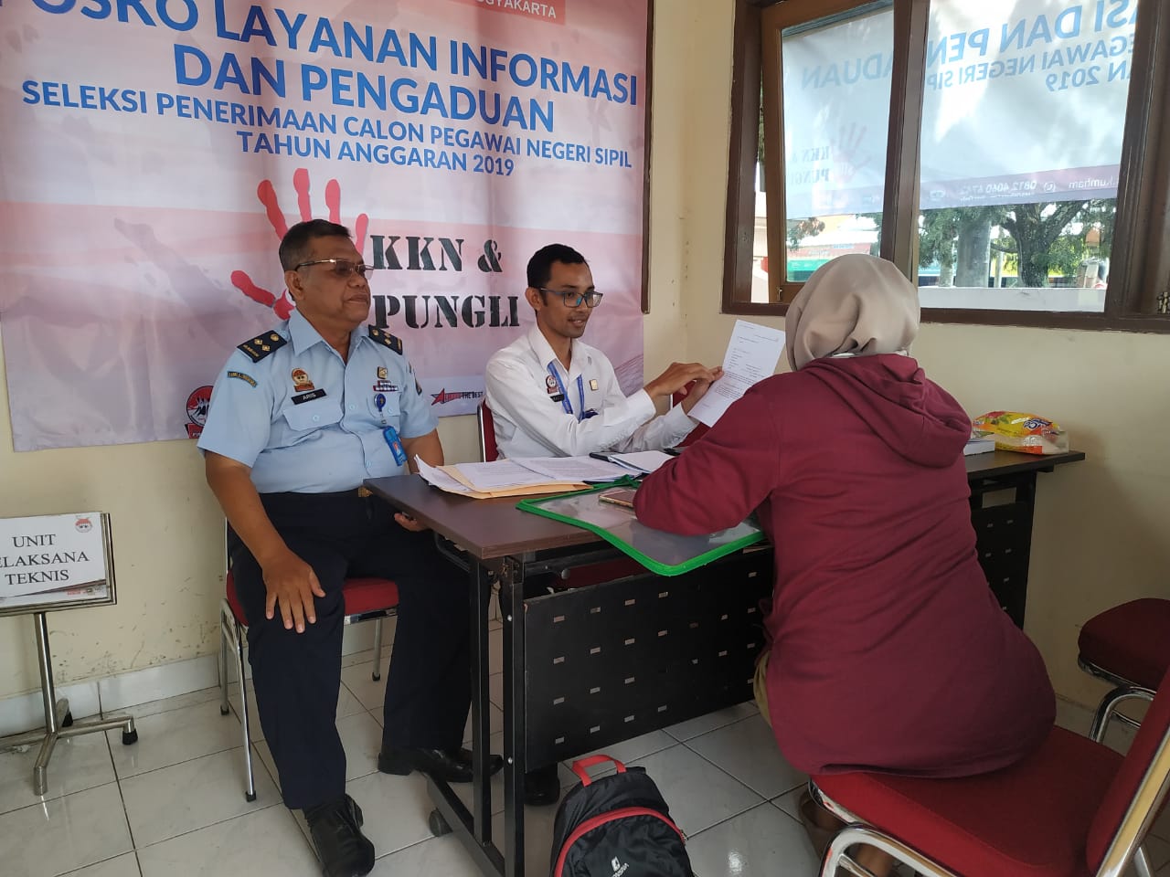 Wujudkan Rekruitmen yang Bersih dan Transpran, Kanwil Kemenkumham D.I Yogyakarta Fasilitasi Pos Layanan Informasi dan Pengaduan CPNS