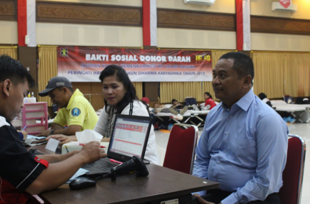Peringati HDKD 2019, Kanwil Kemenkumham D.I. Yogyakarta Gelar Donor Darah