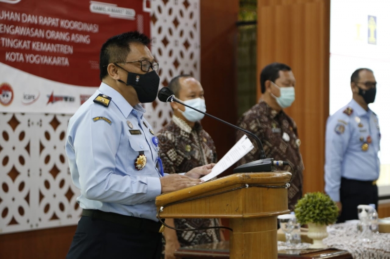 Kukuhkan TIMPORA di Kota Yogyakarta, Kadiv Keimigrasian: Sinergitas Pengawasan Izin Tinggal Orang Asing Diperkuat