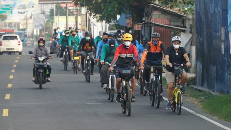 Fun Bike Public Campaign WBBM, Wujud Soliditas dan Bangun Keakraban Antar Pegawai Kanwil DIY