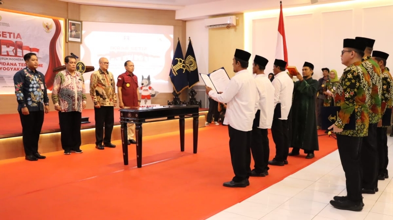 3 Napiter di Lapas Yogyakarta Nyatakan Ikrar Setia kepada NKRI