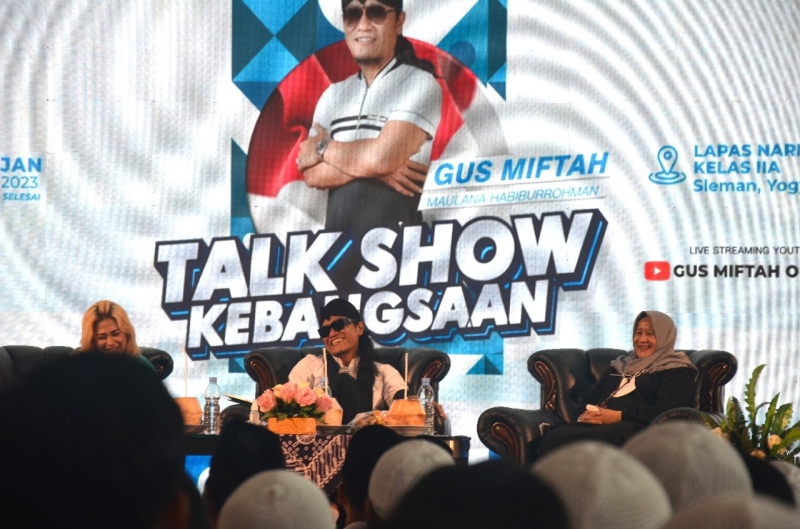 Gus Miftah Sampaikan Pesan Kebangsaan bagi Warga Binaan Lapas Narkotika Yogyakarta