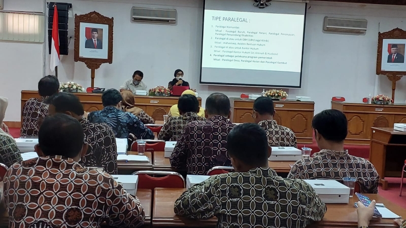 Penyuluh Hukum Kemenkumham DIY Sosialisasikan Paralegal Justice Award ke Lurah di Kabupaten Bantul