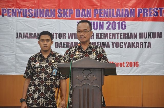 Kakanwil Kumham DIY: Penilaian Prestasi Kerja PNS Sebagai Bentuk Pembinaan Pegawai