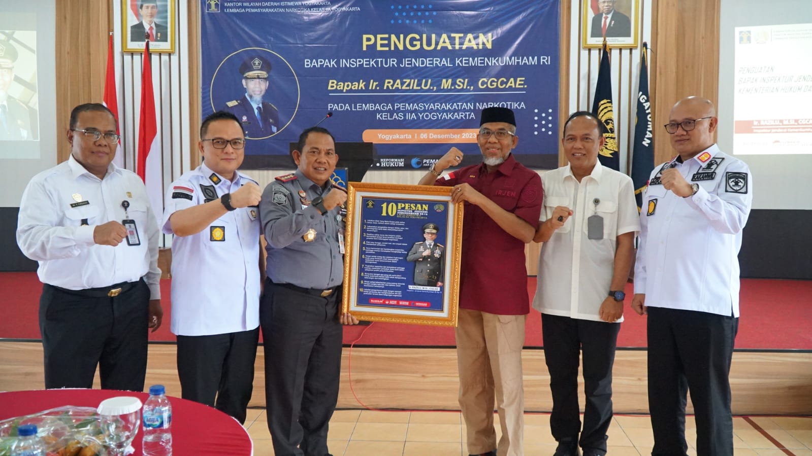 Kunjungi Lapas Narkotika Yogyakarta, Inspektur Jenderal Sampaikan Pesan Pentingnya Integritas dan Inovasi