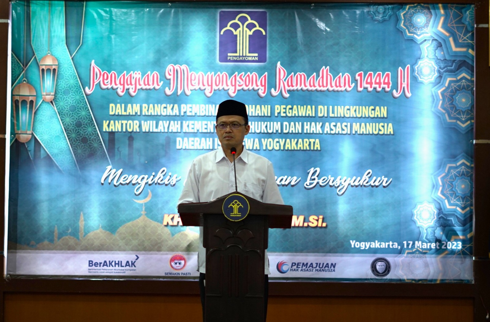 Menyambut Bulan Ramadhan 1444 H, Kemenkumham DIY Gelar Pembinaan Kerohanian Bagi Pegawai