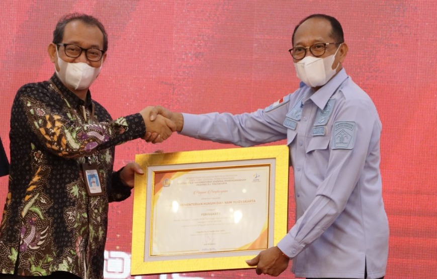 Kanwil Kemenkumham DIY Borong Penghargaan Dalam Anugerah IKPA dan LKKL Award