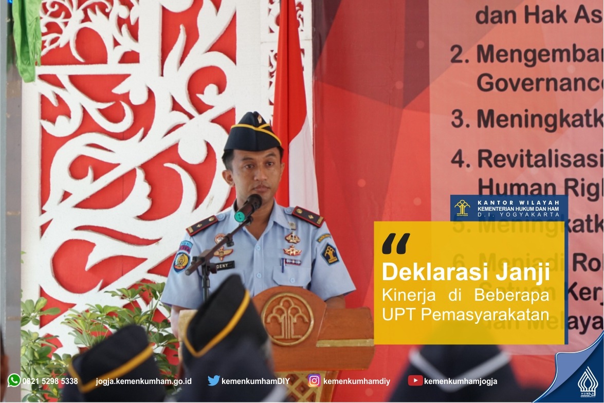 Hadiri Deklarasi Janji Kinerja di Kulon Progo, Kakanwil: Terus Tingkatkan Pelayanan dan Jauhi Penyimpangan