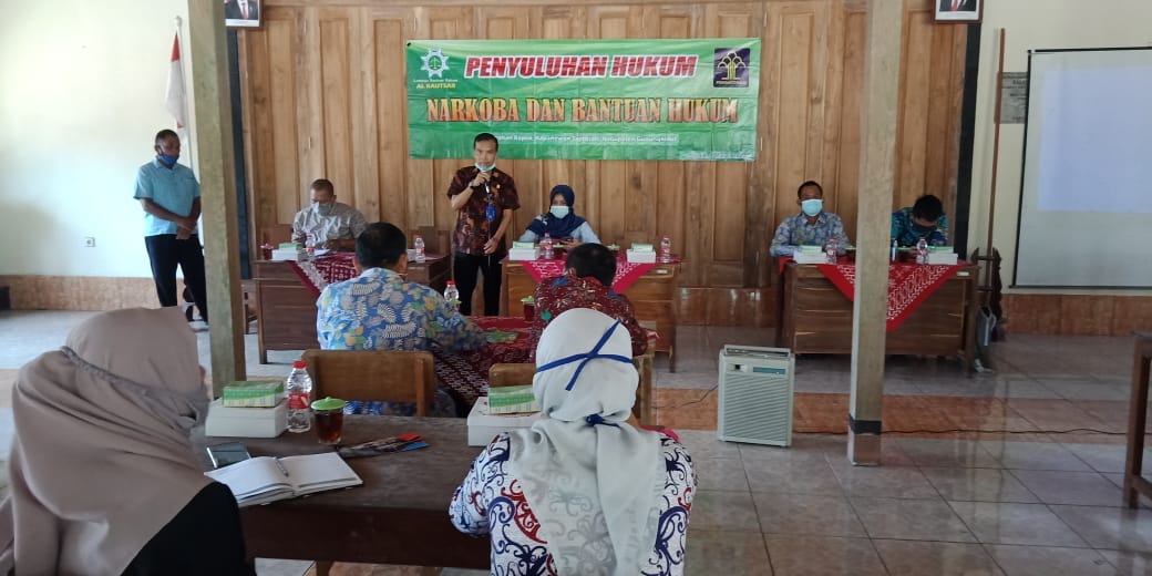 Berantas Narkoba, Penyuluh Hukum Kanwil Kemenkumham D. I. Yogyakarta Lakukan Upaya Preventif Penyuluhan di Gunungkidul