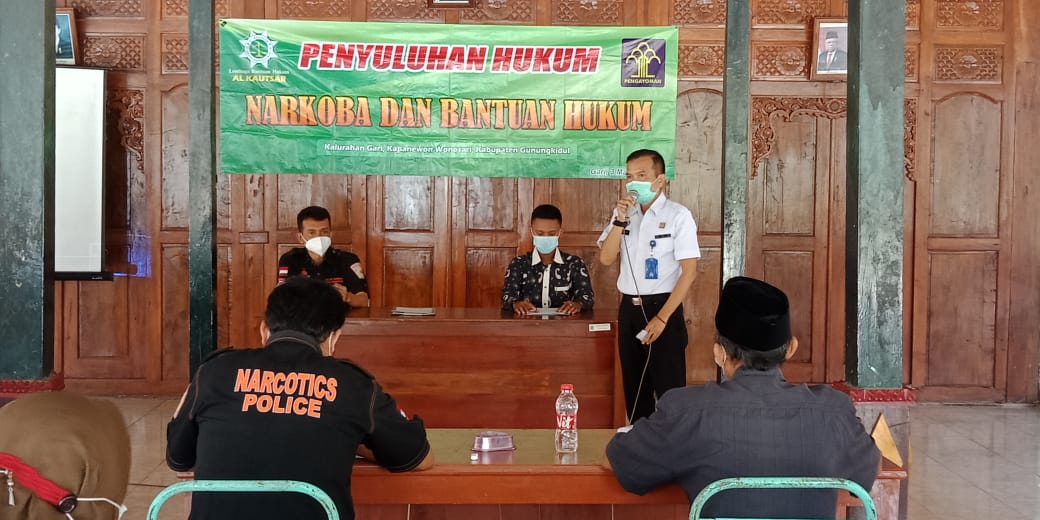 Cegah Peredaran Narkoba, Penyuluh Hukum Kanwil Kemenkumham D. I. Yogyakarta Lakukan Penyuluhan di Gunungkidul