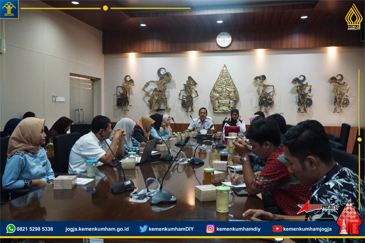 Tingkatkan Sinergitas, Kanwil Kemenkumham Daerah Istimewa Yogyakarta Gelar Rapat Koordinasi Dengan OBH