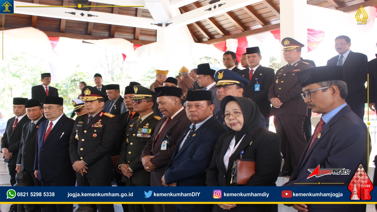 Pimti Pratama Kanwil Kemenkumham D. I. Yogyakarta Hadiri Upacara Peringatan Hari Kesaktian Pancasila di Lapangan Monumen Pancasila Sleman