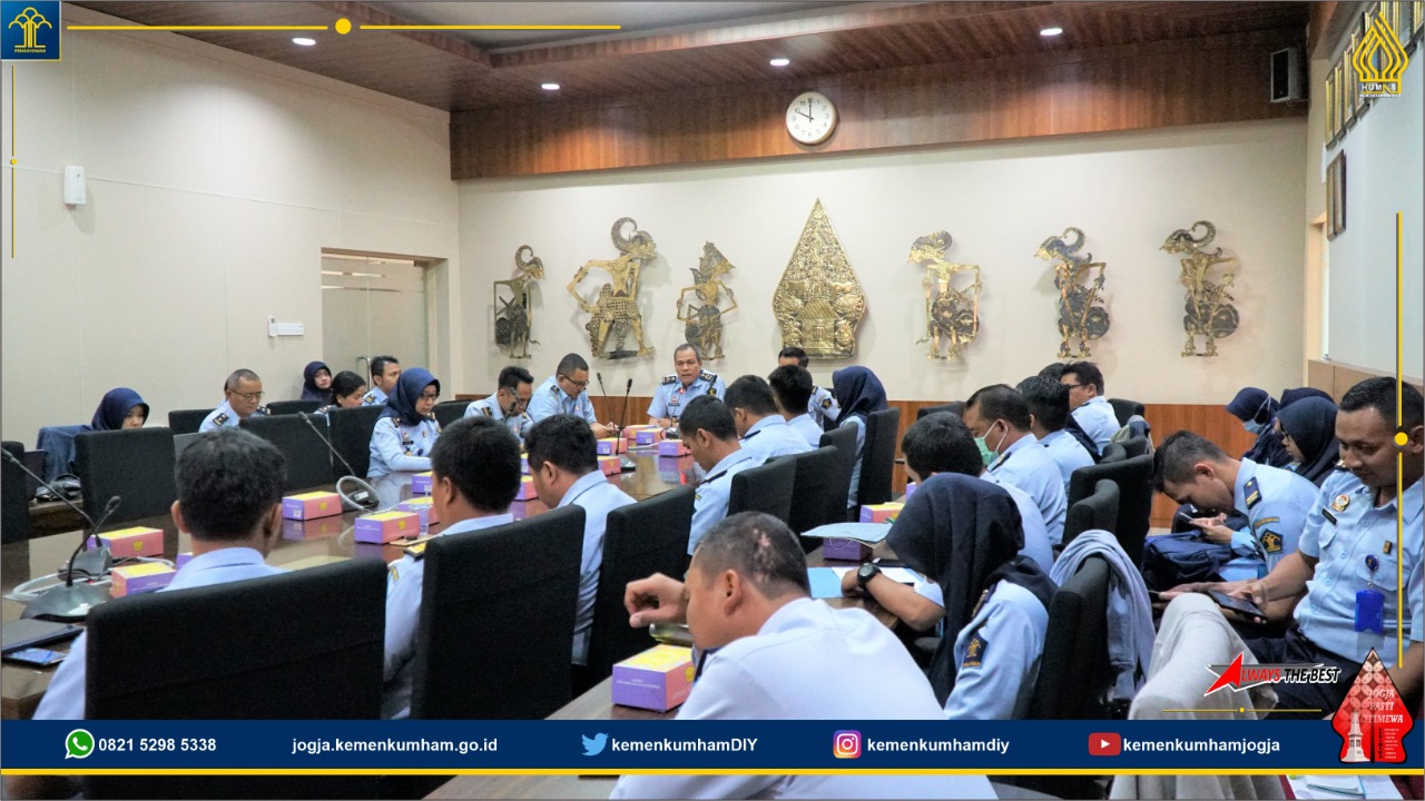 Supervisi Pagu Anggaran Tahun 2020 Jajaran Kanwil Kemenkumham D. I. Yogyakarta