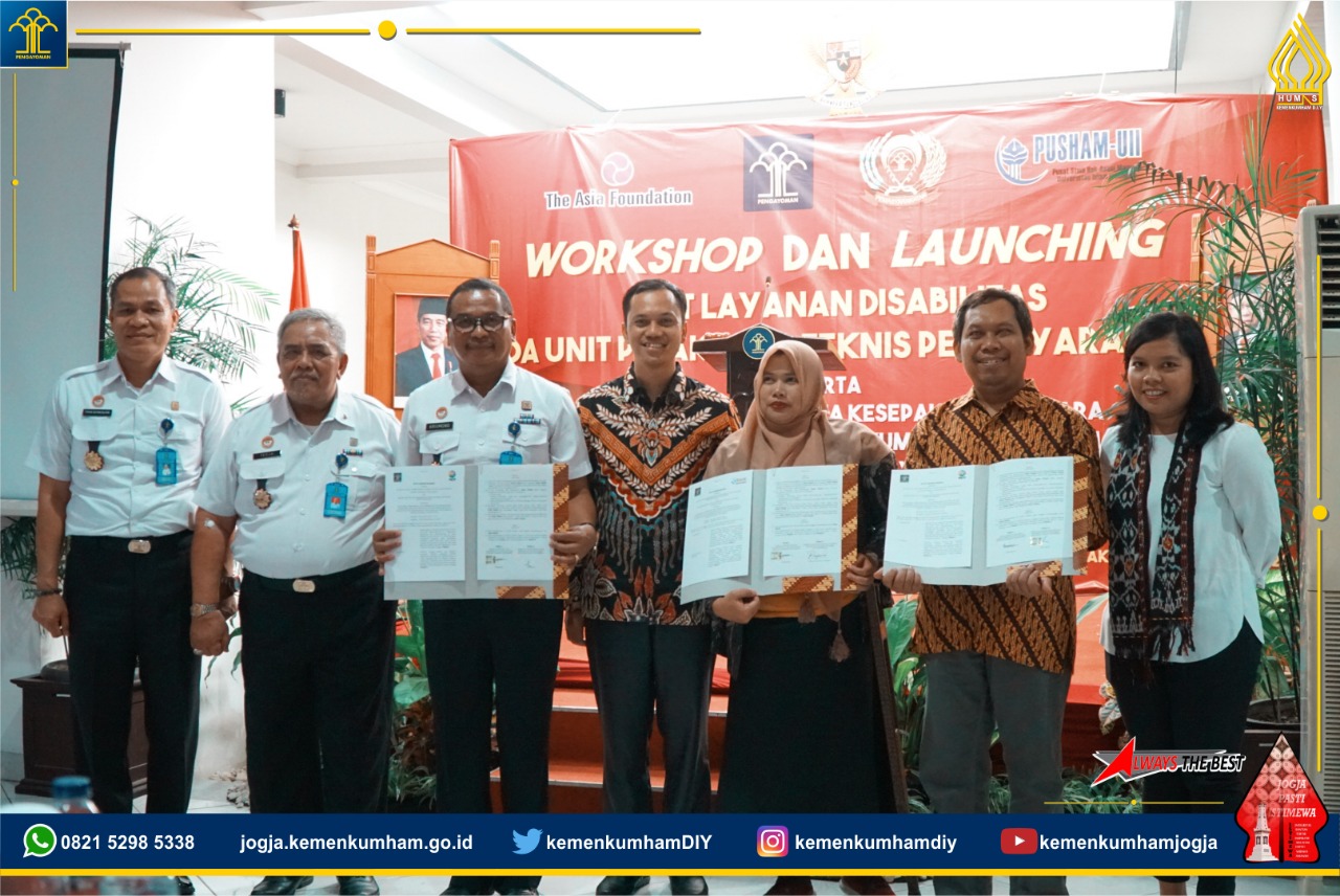 Kanwil Kemenkumham Daerah Istimewa Yogyakarta Sebagai Pioner Pembentukan Unit Layanan Disabilitas di Indonesia